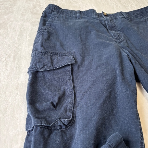 Timberland Rip Stop Cargo Pants Mens Size 38 - 30 Relaxed Blue - Picture 4 of 9